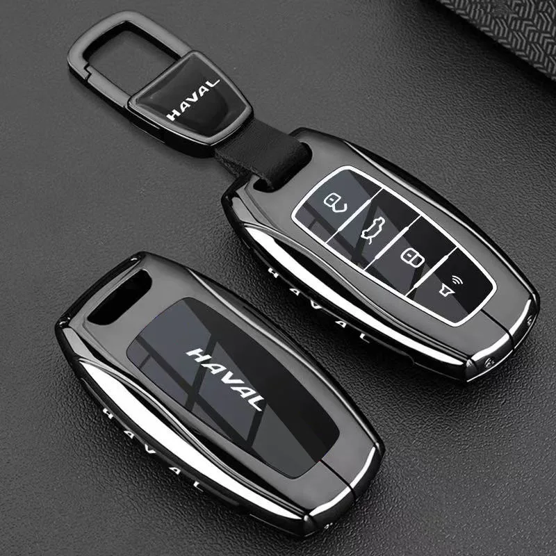 Auto-Schlüsselhülle aus Zinklegierung und TPU mit Kette für Great Wall Haval H6 2024 H9 2024 H2 M6 Cool Dog Plus Owl Dragon MAX H6 H7 PAO – Detail 4