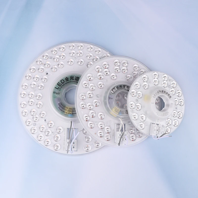 LED Panel Light Ceiling Lights LED Module 220V Ceiling Fan LED Light Kit 20W 40W 60W Round Replacement LED Panel Board