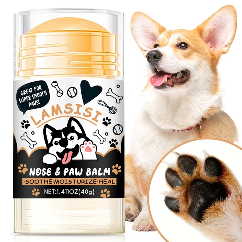 

Dog Nose And Paw Balm Dog Paw Cream Cats Dogs Paw Protector Cream Pet Feet Moisturizer Pet Crack Feet Repair Pet Accessories