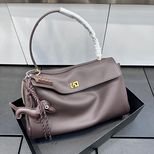 Imagen 1 del producto 2025 marca de lujo Rodeo bolsos de mujer nueva primavera bolsos de cuero genuino para mujer bolsos de moda con hebilla dorada bolsos de hombro para mujer