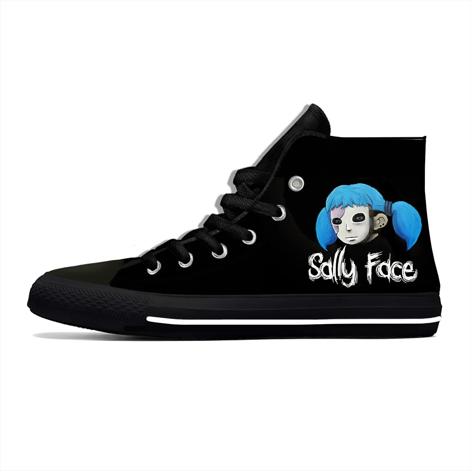 Hot Summer Game Sally Face Novelty Design Fashion High Top Latest Canvas Shoes Men Women Casual Sneakers Classic Board Shoes