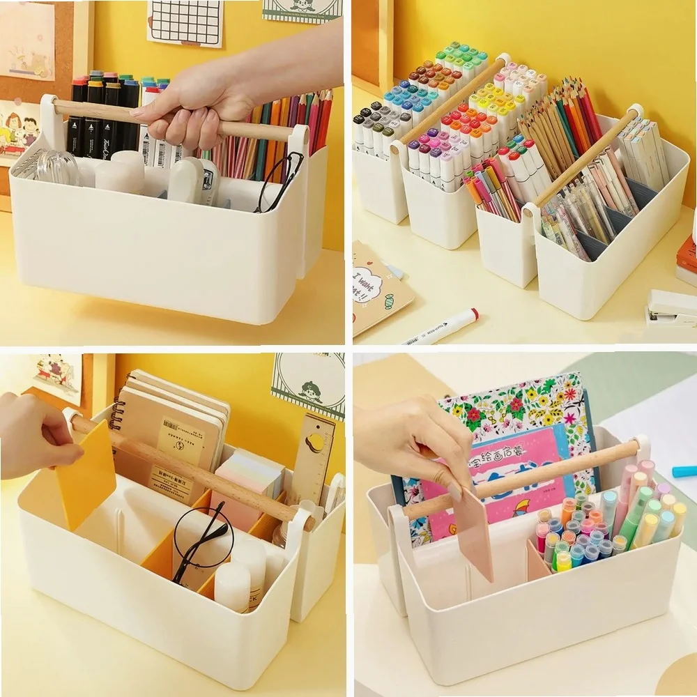 

Multi-Purpose Large Capacity Pen Holder Multifunction Plastic Stationery Storage Box Pen Container Students