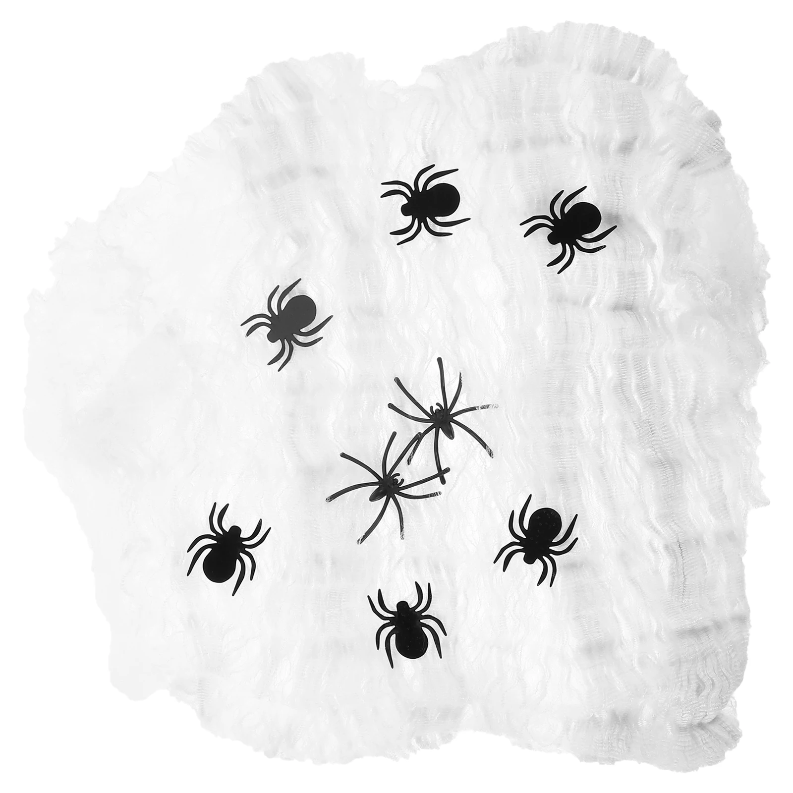 

Halloween Decoration Spider Webs Party Props Large Size Scary Atmosphere Realistic Cobwebs Fake Spiderwebs Supplies