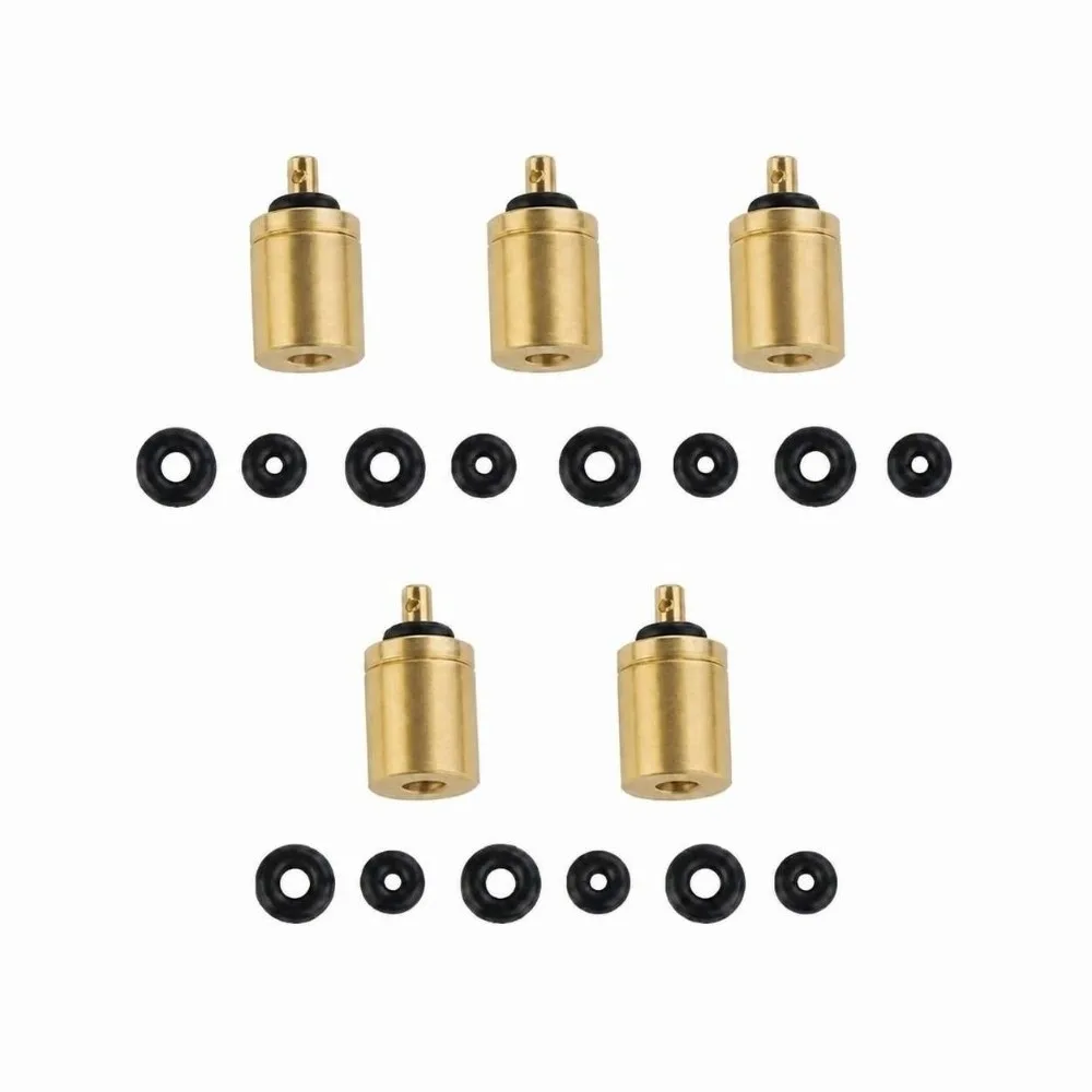 5 Pack 5 Pack Butane Gas Refill Adapters Brass Inflation Valve Nozzle Fuel Canister Filling Nozzle Connectors Portable