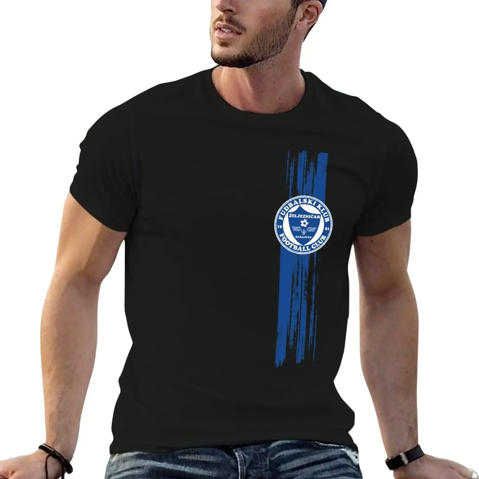 All for this colours, my colours, Zeljeznicar Sarajevo, Bosnia and Herzegovina T-Shirt graphic tee shirt sublime t shirt men