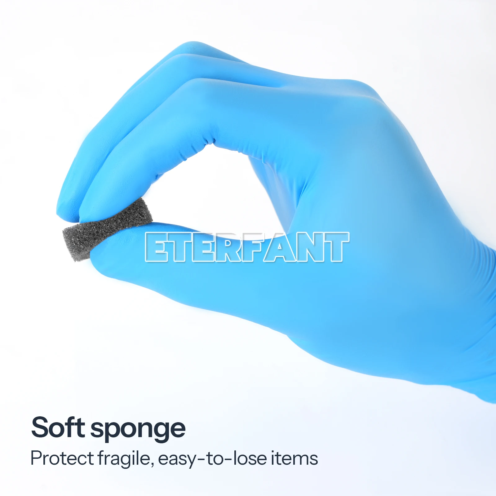 100 قطعة من صناديق التاج الأسود مقاس 1 بوصة من ETERFANT مع غطاء شفاف/إدراج إسفنجة سوداء 1 × 1 × 0.75 28 × 28 × 22 مم بوصة