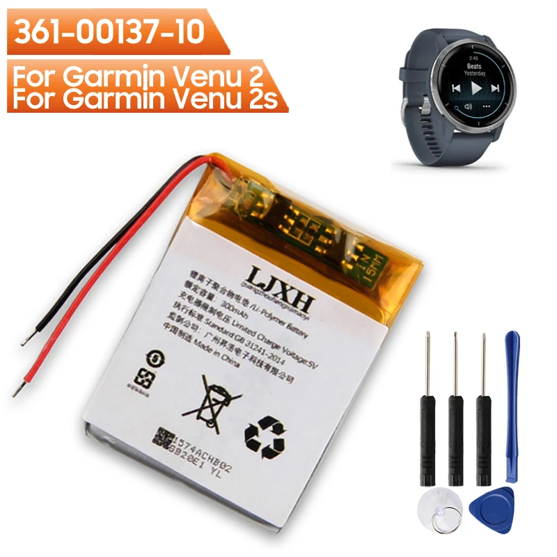 

Replacement Battery 361-00137-10 For Garmin Venu 2 Garmin Venu 2s 300mAh with Tools