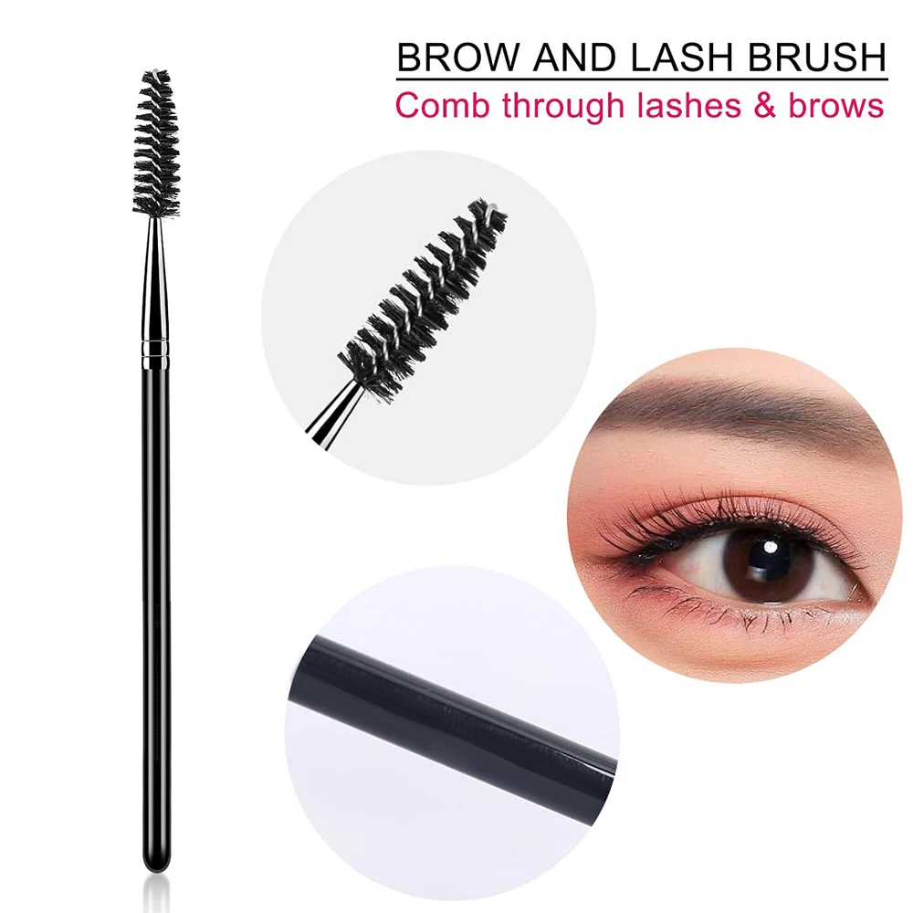 2/5/10pcs Sourcils Brosse À Cils Jetable Mascara Applicateur Baguettes Brosse À Sourcils De Maquillage Professionnel Femmes Beauté Outils Cosmétiques