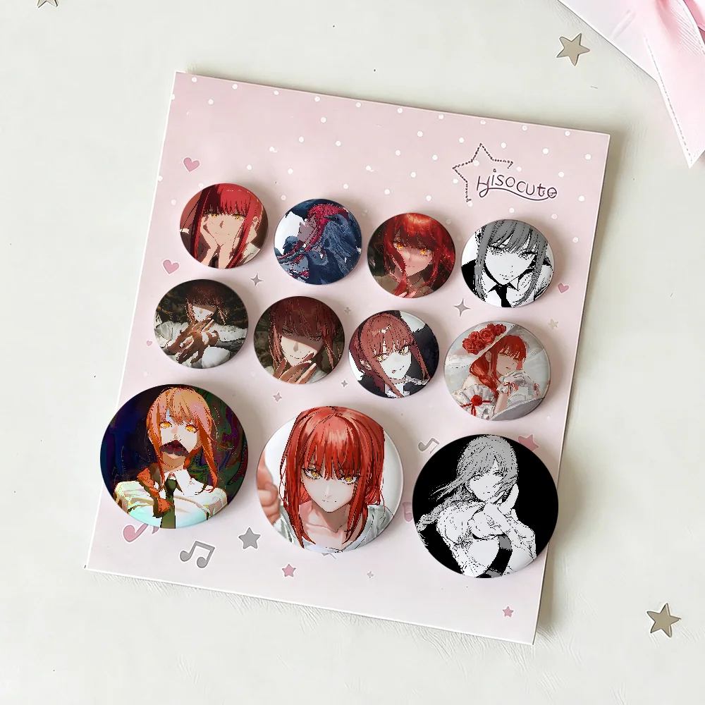 M-Makima For Clothes Anime Enamel Pin Cute Things Cartoon Cosplay Badges On Backpack Brooch Art Gifts