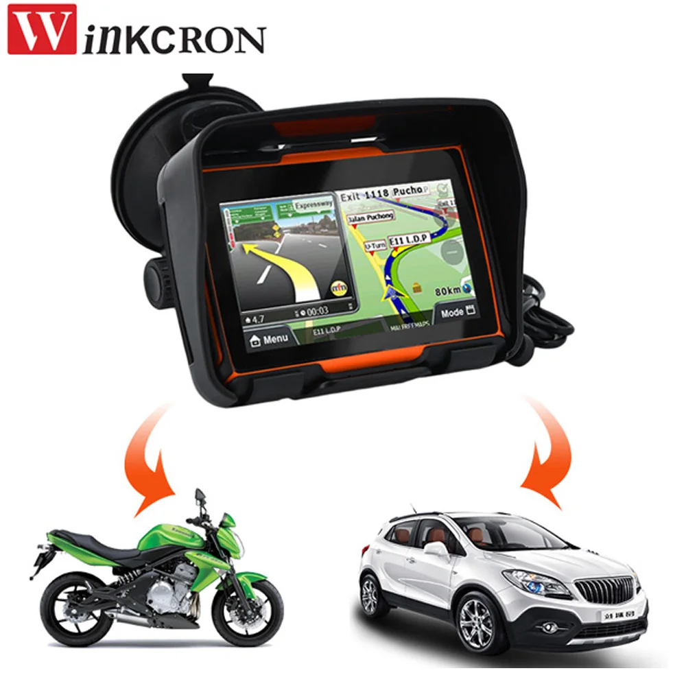 4.3 palec auto & motocykl GPS navigace okna GPS vodotěsný IPX67 GPS Bluetooth stopař FM brian wayne transeau bullit v 8GB volný igo babočka síťkovaná