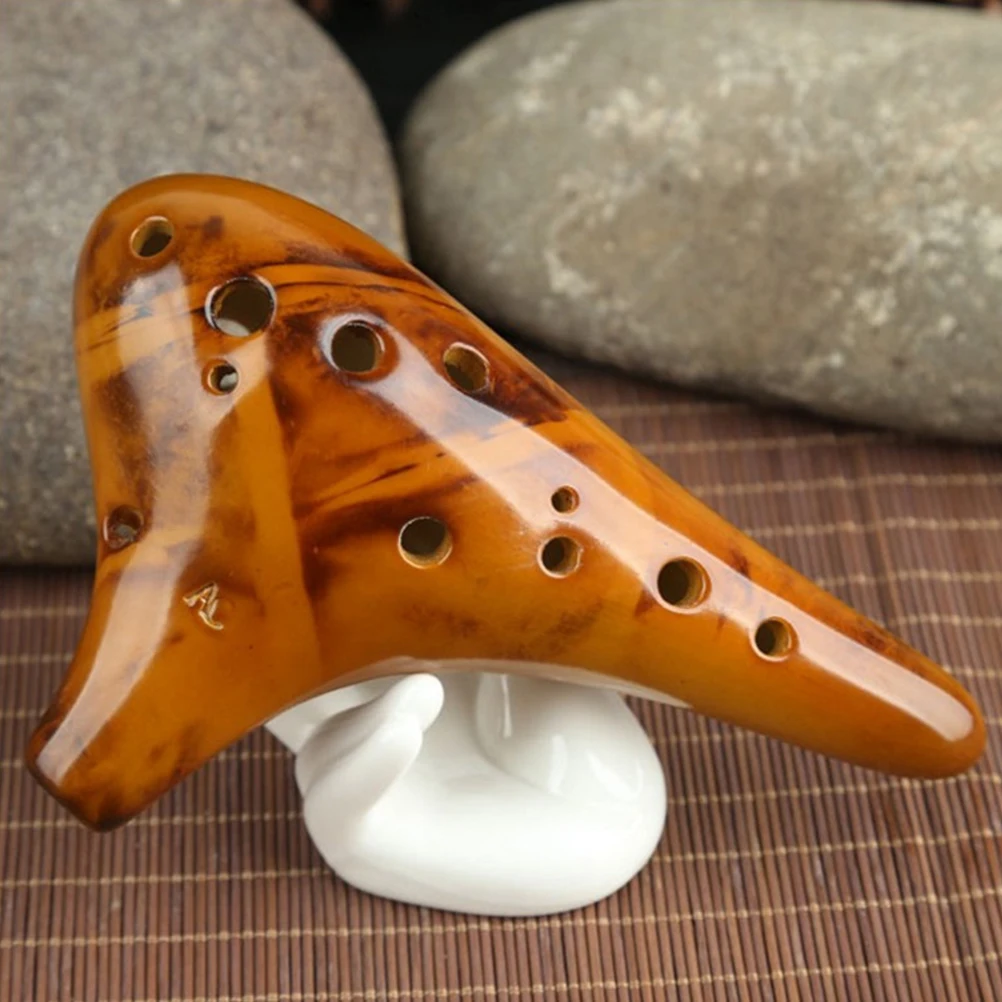 

Керамическая окарина Alto C с 12-отверстиями, эргономичный дизайн, удобная переноска, подходит для аматорского профессионального музыкального инструмента