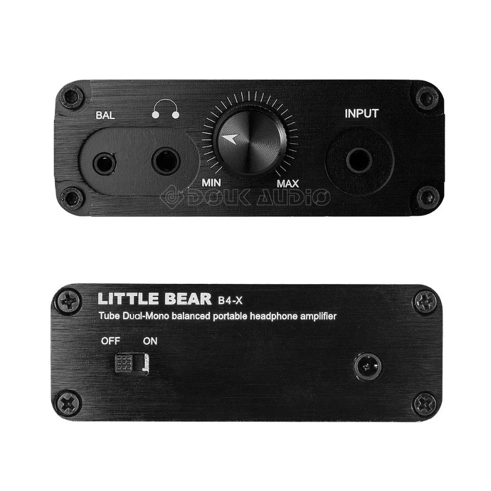 Nobsound Little Bear B4-X Portable Dual-Mono Vacuum Tube Headphone Amplifier Balanced BLK