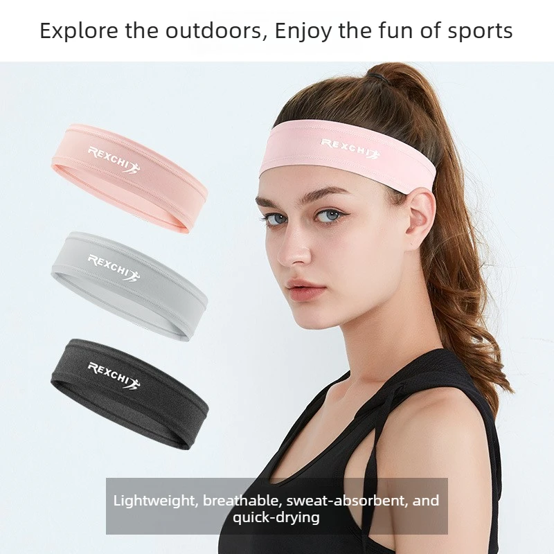 AliExpress NONE 1×Sports Elastic Headband With Sweat Absorption And Anti Slip Moisture Fitness Yoga Tennis Cycling Sweatband Men Women Hair Band