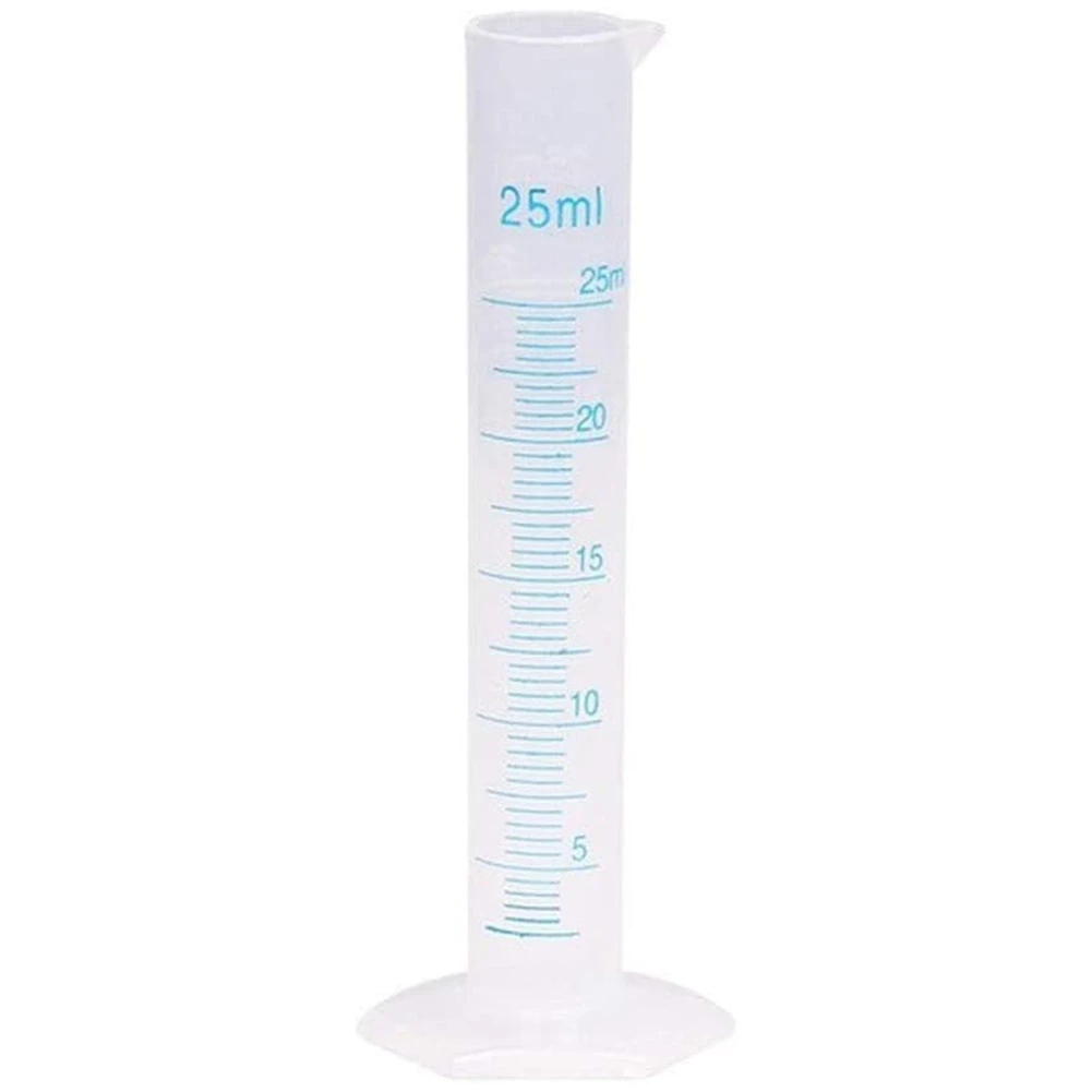 Cylinder miarowy Plastikowa rurka z podziałką do laboratorium (25 ml)