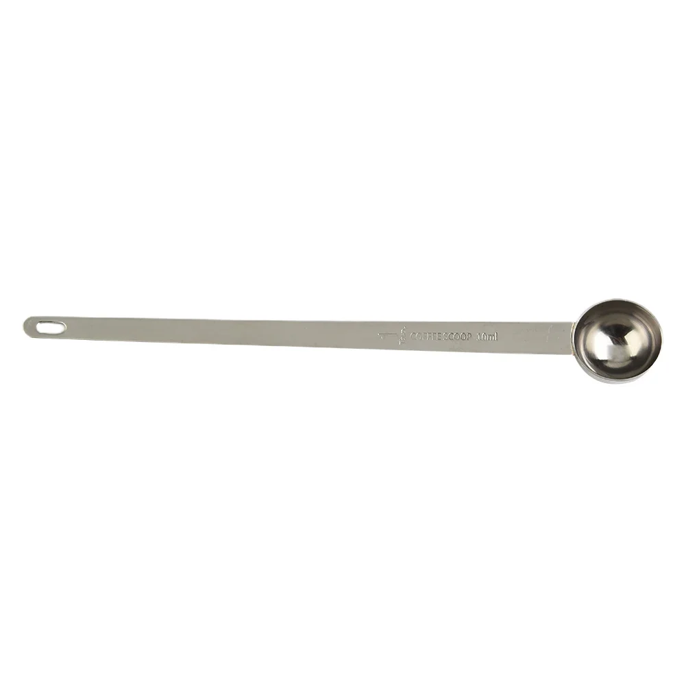 Stainless Steel Coffee Spoon Measuring Scoop Long Handle Stirring Spoon Graduated Spoon Coffee Tea Tools Accessories