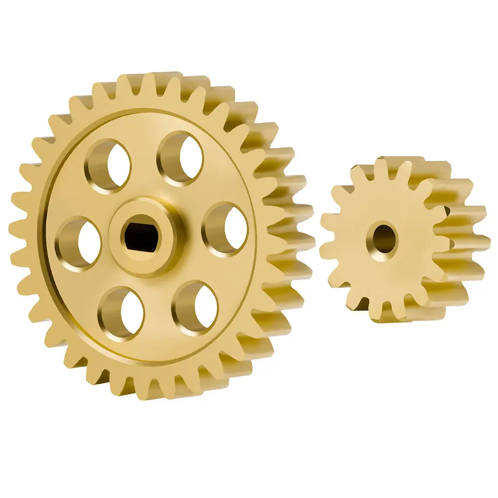TRINOOD Brass Gearbox Gear Transmission Gears 15T 32T for Lo-si 1/24 Mini-B Upgrade Parts