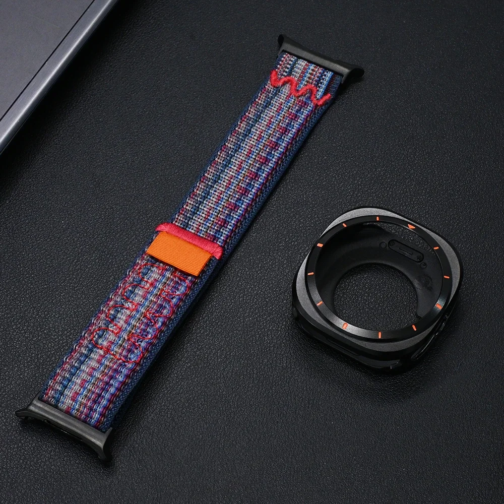 Ремешок без GAPS Trail Loop для Samsung Galaxy Band Ultra 47 мм, нейлоновый спортивный ремешок + чехол для Galaxy Ultra, замененный браслет, аксессуары