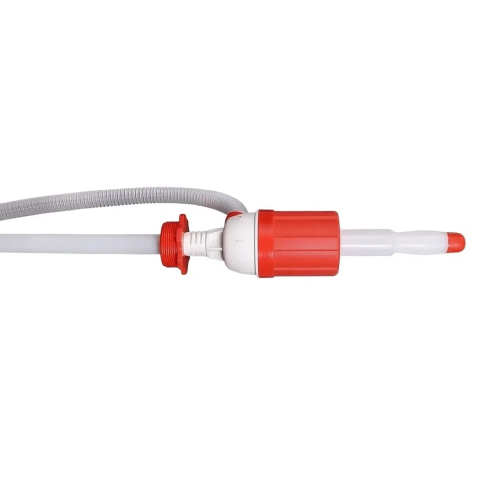 Manual Siphon Drum Pump 7 For GPM with 48in Reinforced PVC Hose for 55 Gallon Drum Transfer of Acids Alkalis Fuel