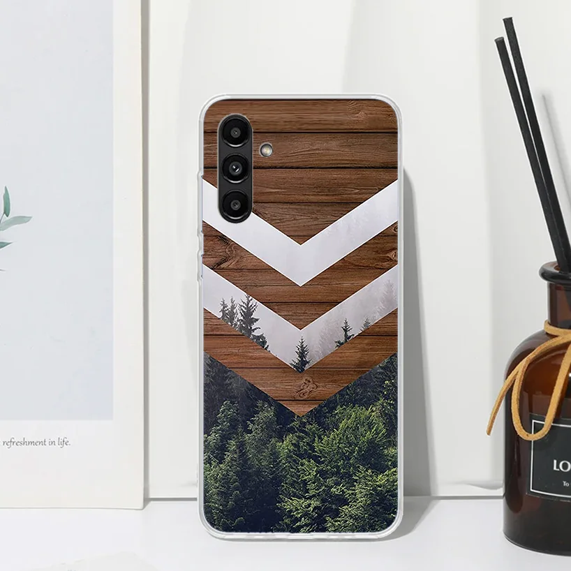 Forest Geometry Wood Nature Phone Case For Samsung Galaxy A15 A25 A35 A55 A14 A24 A34 A54 A13 A23 A33 A53 A12 A22 A32 A52 A05S A