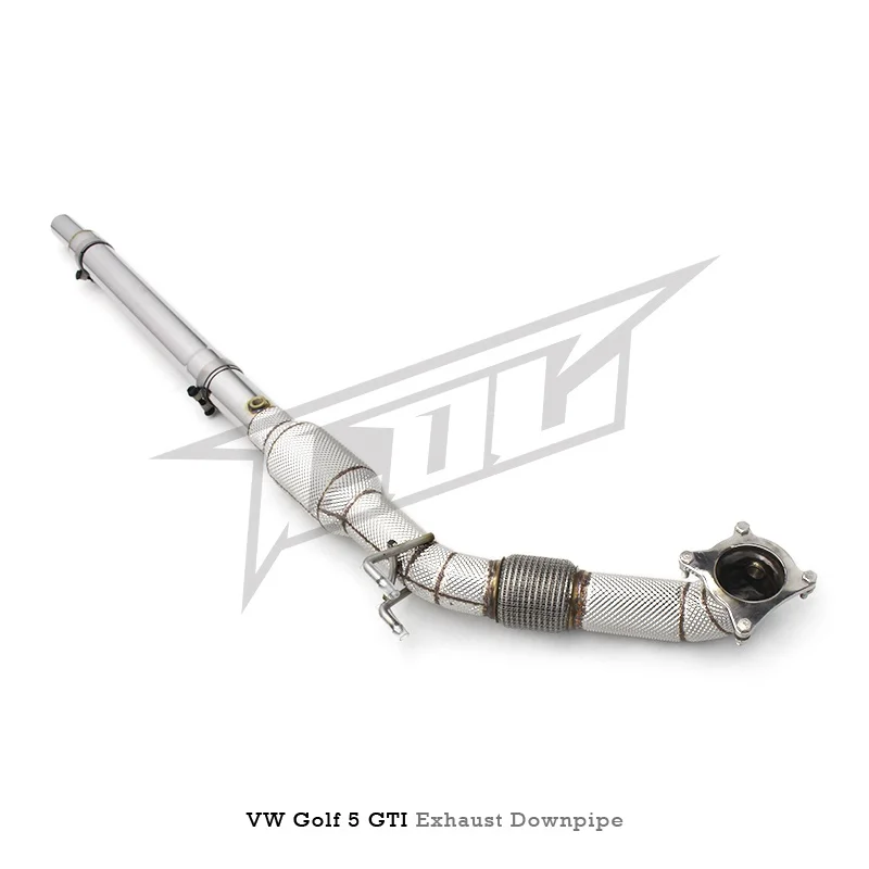 Head Section High flow Pipes Exhaust Pipes branch downpipe Exhaust Pipe with catalyst  For VW GOLF 5/V GTI 2004-2009 