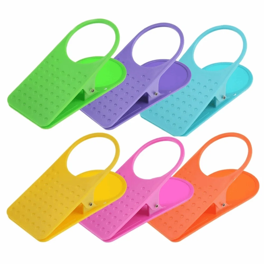 Tragbarer Tischbecherhalter mit Clip, Universeller Multifunktionaler Kaffeetassen- und Getränkehalter, Desktop-Teezubehör für Büroschreibtische