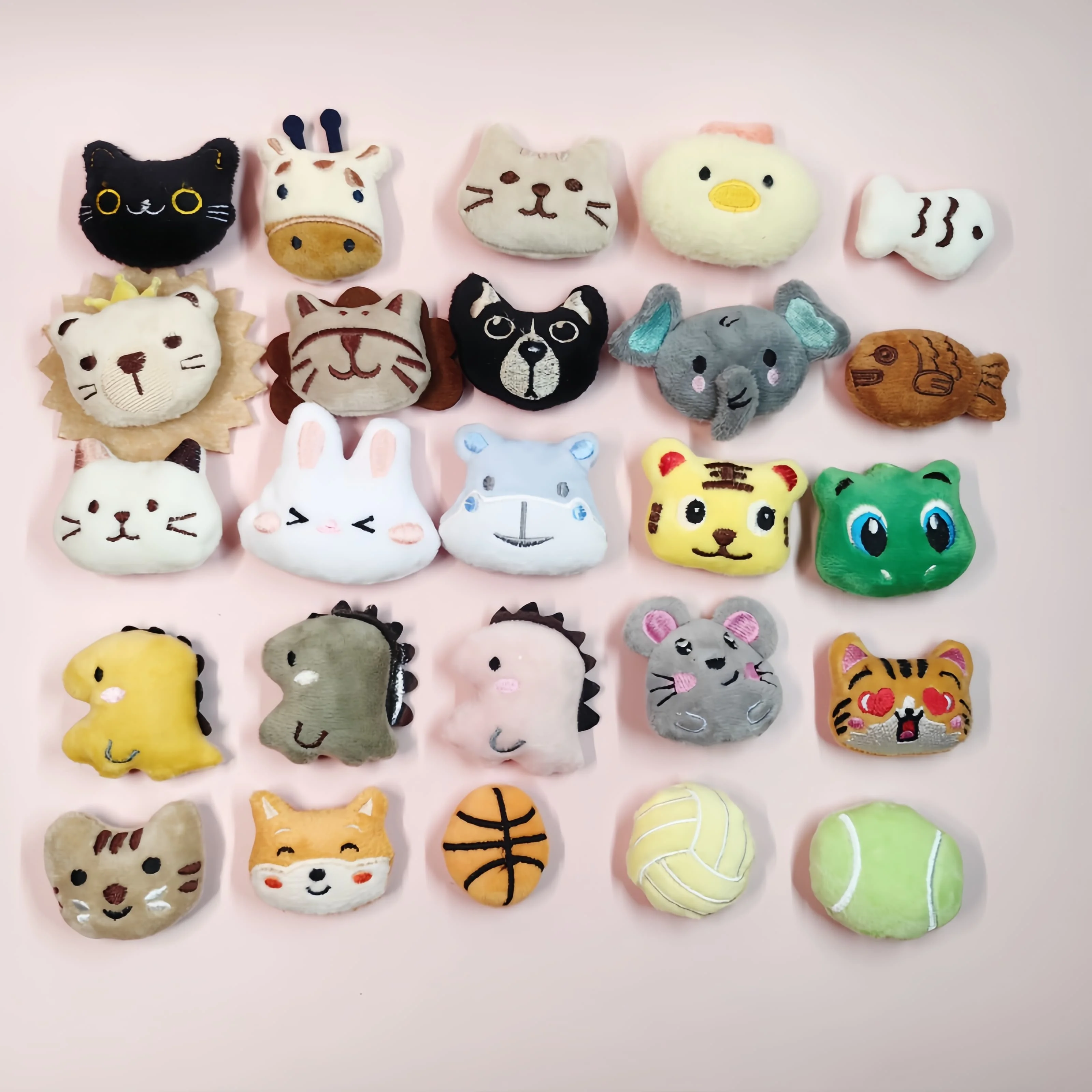 Pet Cute Plush Toy Set Cat Toy With Catmint Kitten Catnip Toy With Scent Cat Mini Catnip Toy Chewing Teeth Grinding Pet Supplies