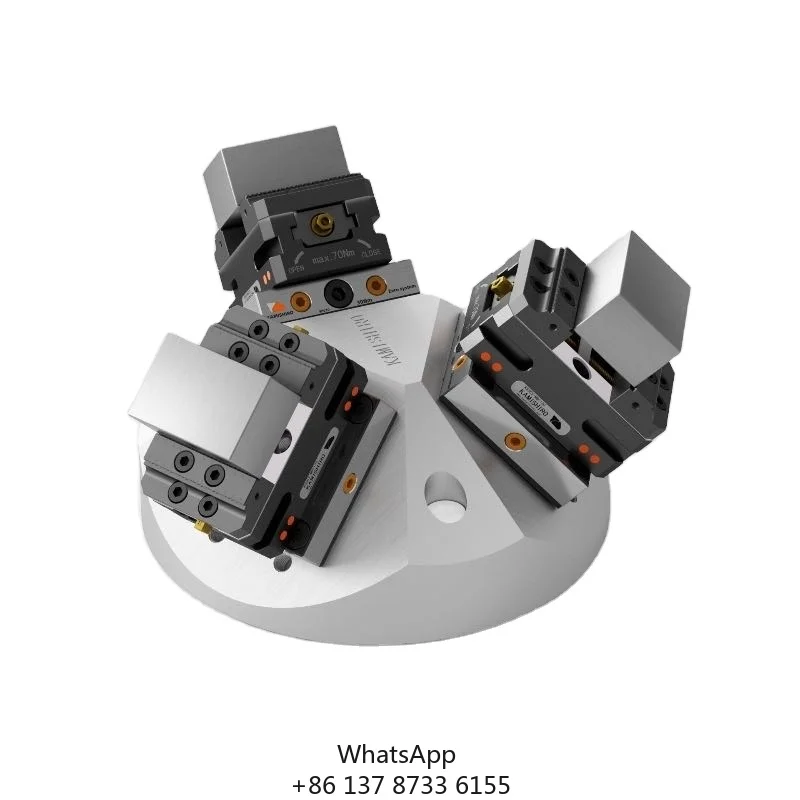 

5 Axis Cnc Machine Center Quick Change 3 Sided Pyramids Zero Point Clamping System 52 Self Centering Vise 5thaxis
