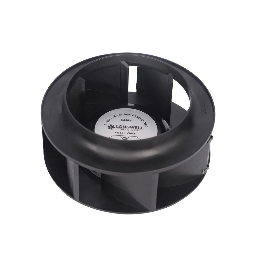 FANSEXPERT 155 مم محرك EC 230 فولت 40 وات مروحة طرد مركزي منحنية للخلف