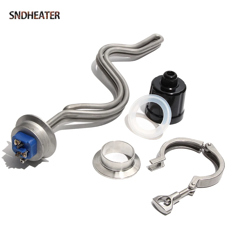 

SNDHEATER G2 "64 мм Tri Clamp Электрический нагревательный элемент с сопротивлением для дистилляции нагрева воды 240 В 2,5 кВт 3,5 кВт 4,5 кВт 5,5 кВт 6,5 кВт
