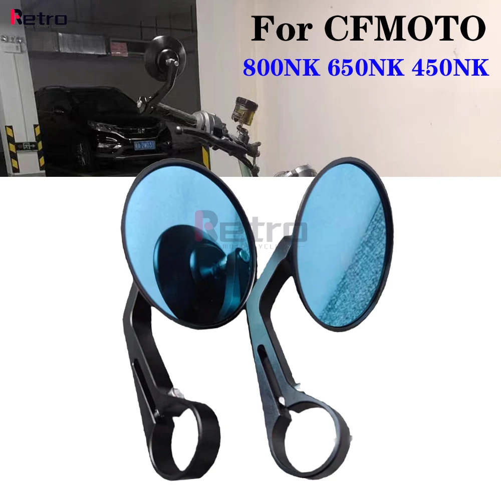 

Зеркало для мотоцикла, синее стекло, ручка, боковое зеркало заднего вида для CFMOTO 150 250 400 650NK CLX700 800NK 800nk 2023 7/8 дюйма