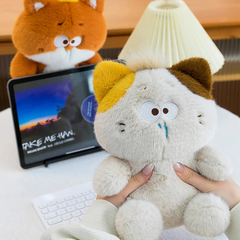 الجملة المخاط سخيفة سلسلة أفخم ستير الحيوان الدب القط دمية Kawaii السلحفاة الثعلب وسادة لعبة لينة رائعتين هدية للأطفال الأصدقاء