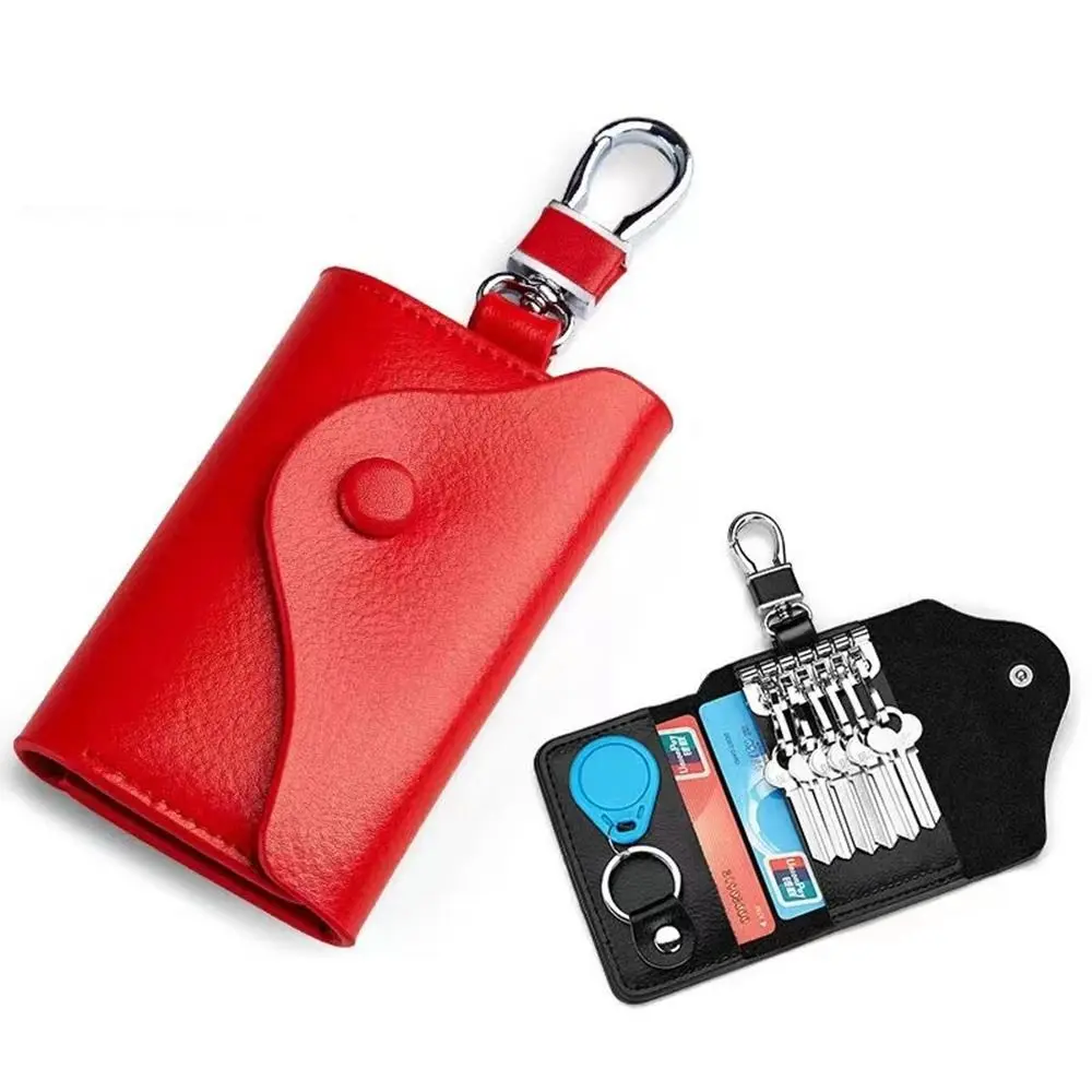 

Key Storage Case PU Leather Waist Hanging Keychain Key Pouch Men's Key Holder Zipper Key Bag Car Key Organizer Car Key Wallet