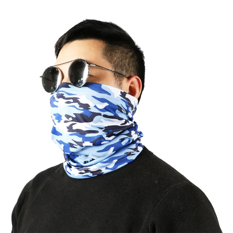 Outdoor Sports Multi Functional Scarf Summer Cool Cooling Dustproof Camouflage Cycling Protective Mask Magic Bandana Neck Gaiter