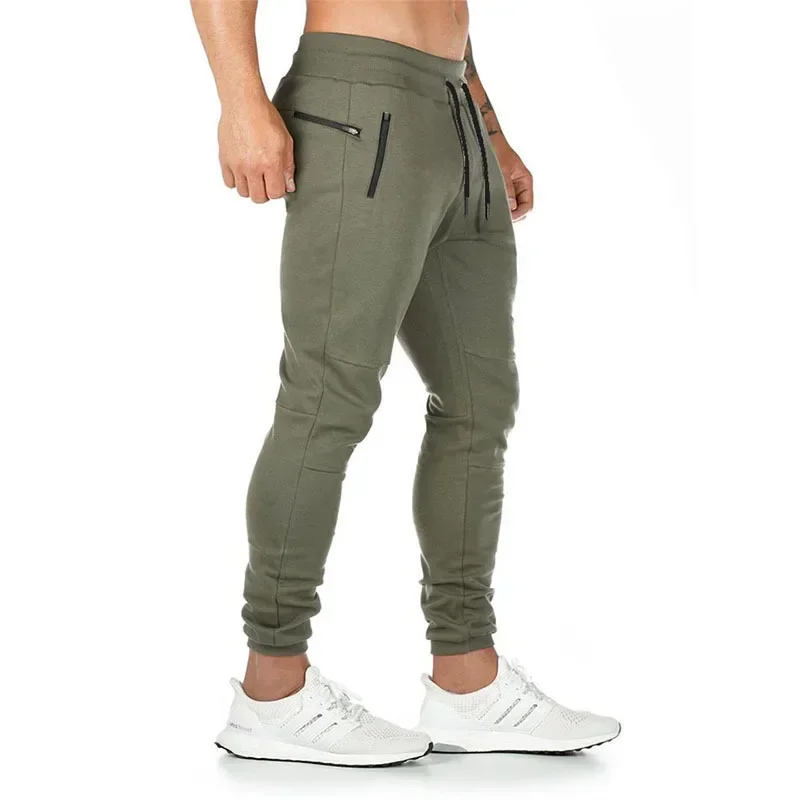 MRMT  2026  Brand  Men's Trousers Thin Fitness Training Pants Men's Cotton And Polyester Elastic Closed Feet Pants Slim Pants.