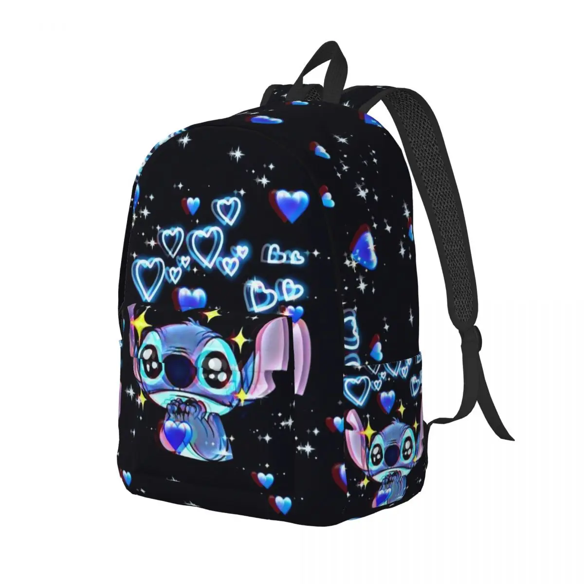 Butterfly Lilo And Stitch Fashion Backpack Gift Student Work Cartoon Daypack for Men Women College Canvas Bags