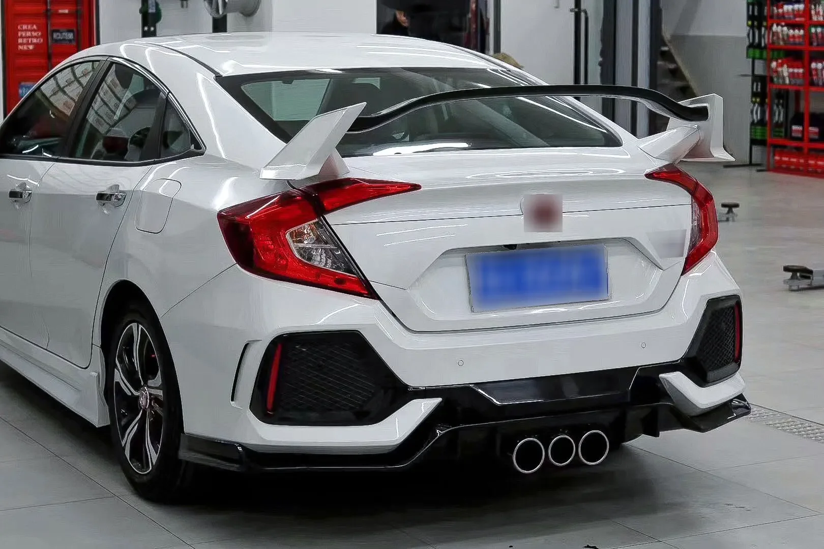 PP Body Kit for Honda Civic Type-R Front Rear Bumper Side Skirt Spoiler