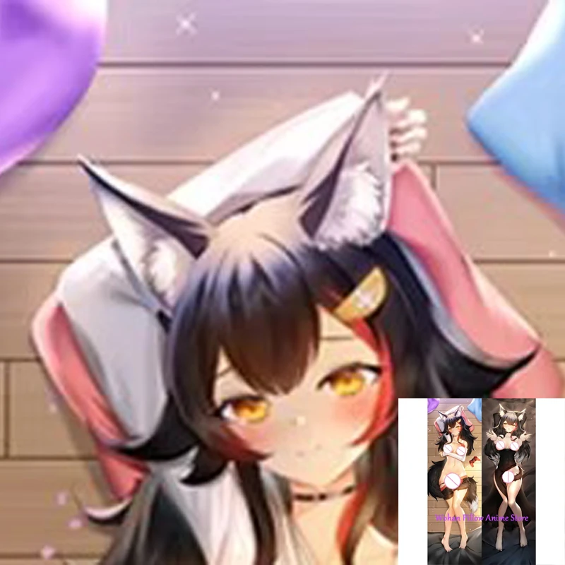 

Dakimakura Anime Pillow Cover Ookami Mio Double Sided Print Life-size Halloween Christmas Decoration