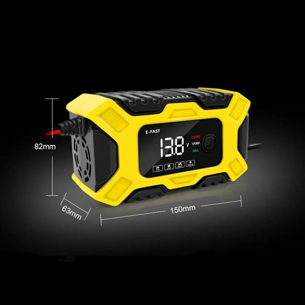 Auto Batterie Ladegerät 12V Intelligente Puls Reparatur LCD Display Auto Batterie Motorrad Batterie Lade Batterie Reparatur Ladegerät