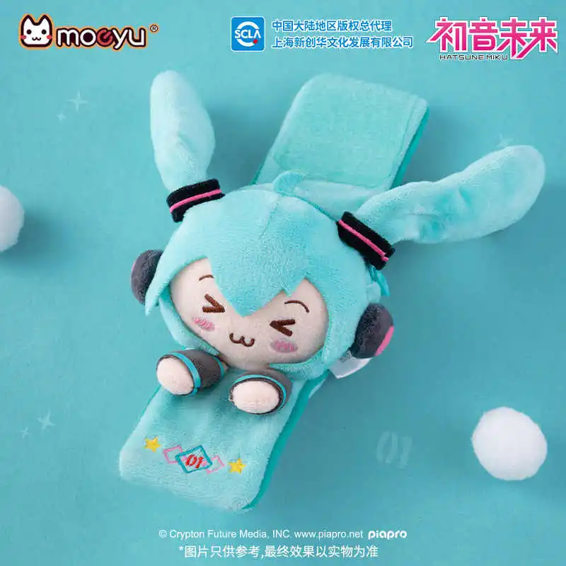 Hatsune Miku Mini Opslag Portemonnee Pluche Polsbandje Loensen Oog Serie Bluetooth Oortelefoon Tas Miku Anime Perifere Knuffel