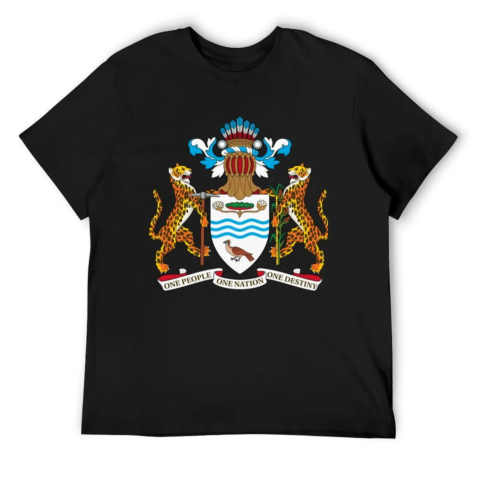 Coat of arms of Guyana T-Shirt aesthetic clothes anime figures summer top graphic tee shirt men tshirt