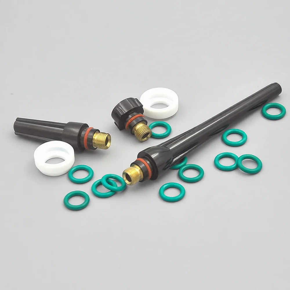 Metal Welding Torch Consumables For WP17 WP18 WP26 TIG Equipment Repair Parts Glass Cup Collet Body Ceramic Nozzle Set