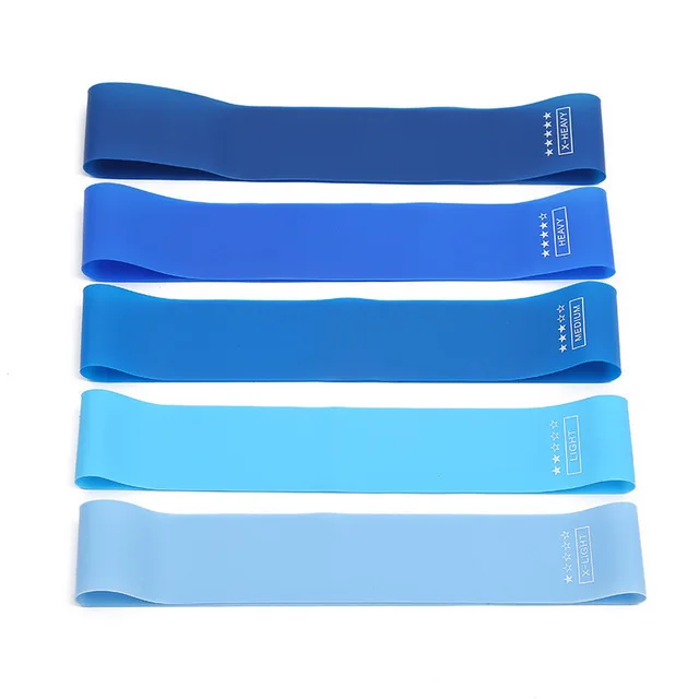 5 pieces of gradient color elastic bands, squat elastic rings, hip tension bands, yoga resistance bands, suitable for squats, yo image 4