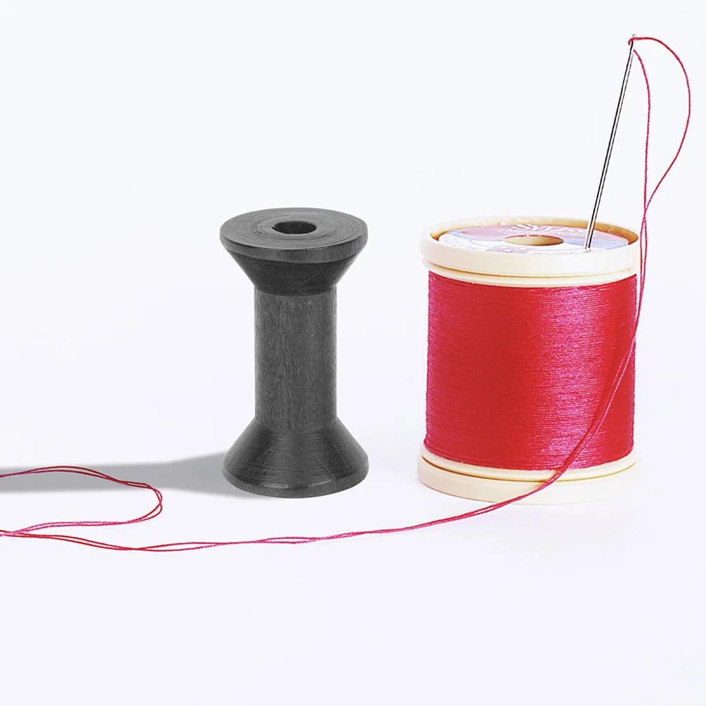 15 قطعة بكرات خشبية فارغة لخياطة الموضوع سلك الغزل لف الحرفية تخزين حامل خمر نمط بكرة المنظم