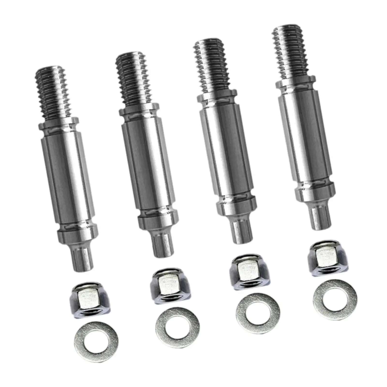 

4Pcs Dryer Drum Support Roller Shaft Accessory,AP6020389 High Performance,Silver Wear Resistant Alloy Steel Professional