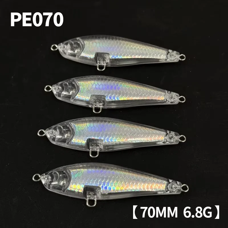 

20Pcs Unpainted Pencil Sinking Fishing Lures 70mm 6.8g Long Shot Freshwater Inshore Twitch Artificial Bait Isca Pesca Wobbler