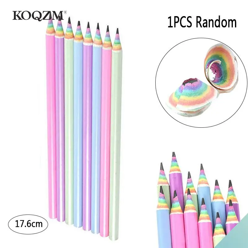 1 Stück Regenbogen Farbe Papier Bleistift Kinder schreiben und malen hb profession elle Kunst Skizze Comic Stift Büro Schul bedarf