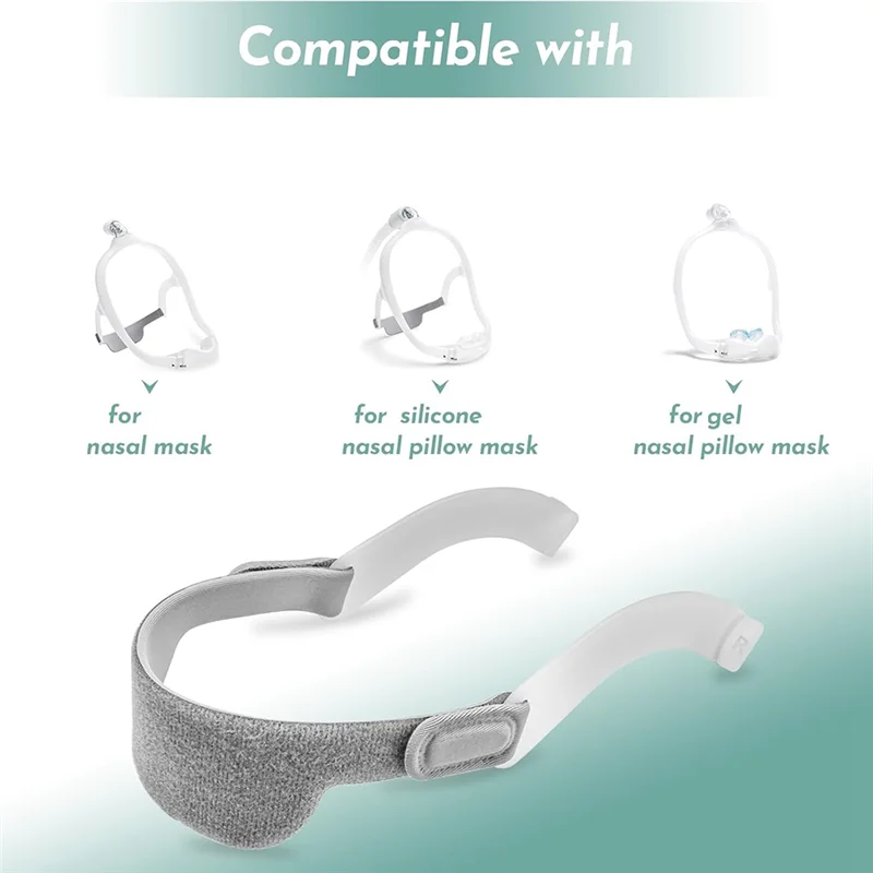 KEOL-For Dreamwear استبدال أغطية الرأس-حزام رأس ناعم قابل للتعديل لأقنعة الأنف والجل والوسائد من السيليكون/الجل