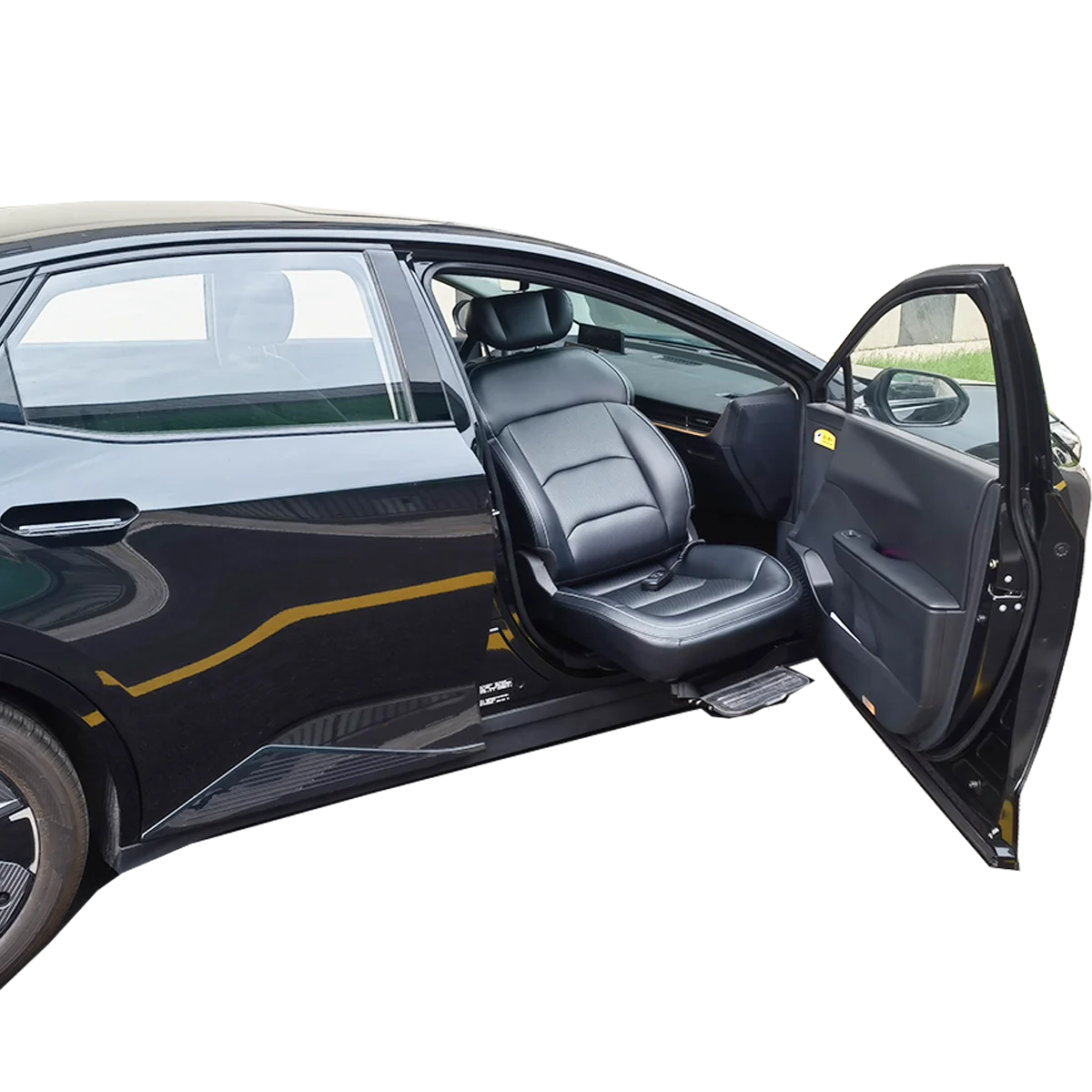 Electric rotating car seat, leather steering and lifting adjustable car seat, suitable for disabled wheelchair users