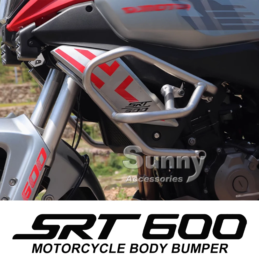 

QJMOTOR Motorcycle Bumper High Strength Upper and Lower Protection Bar For QJMOTOR SRT600 SRT 600 Modified Accessories