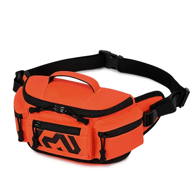 Sac de taille orange pour moto, sac de poitrine d'équitation, équipement de moto, sac à bandoulière en gros d'usine, sacs à dos de sport étanches